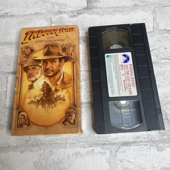 Indiana Jones and the Last Crusade Harrison Ford Sean Connery 1990 VHS Classic - Picture 2 of 3
